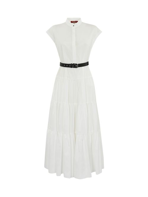 Abito Bairo in popeline Bianco MAX MARA STUDIO | 2516221102600001